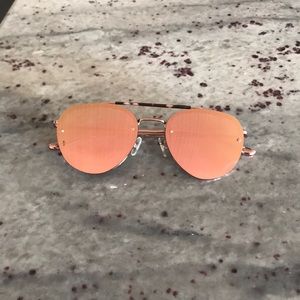 Wonderland rose gold sunglasses - Victorville